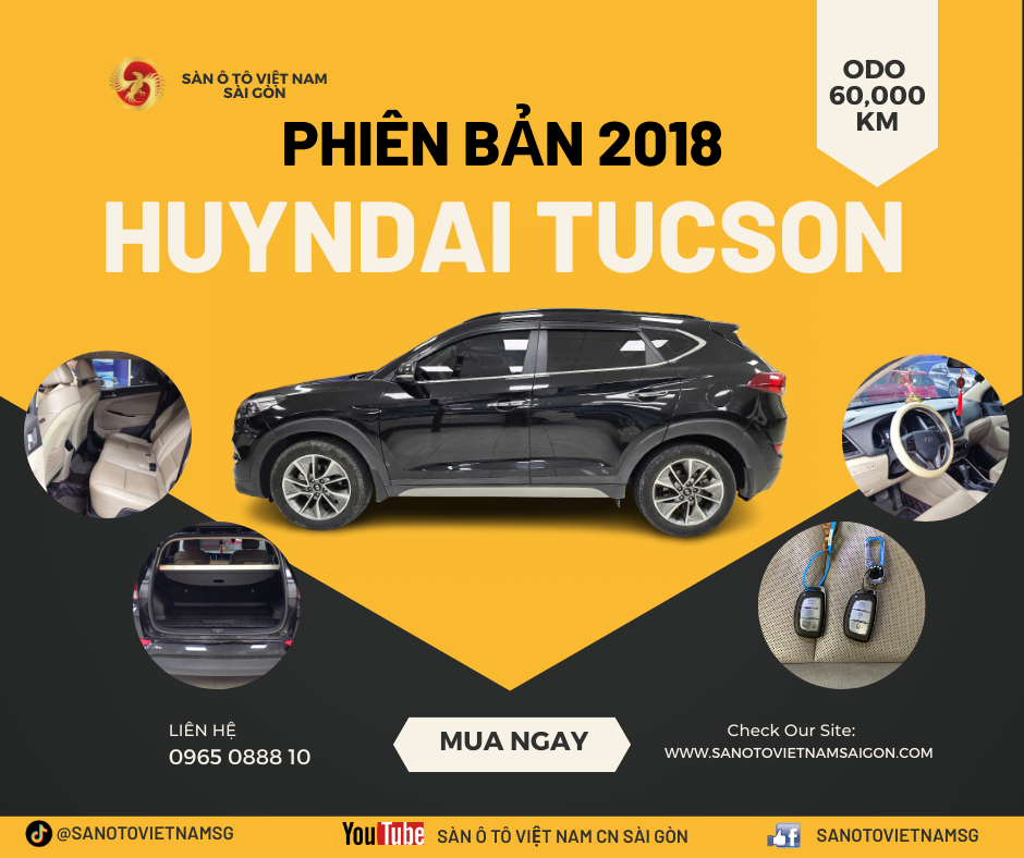 HUYNDAI TUCSON MÁY DẦU 2.0 AT 2018