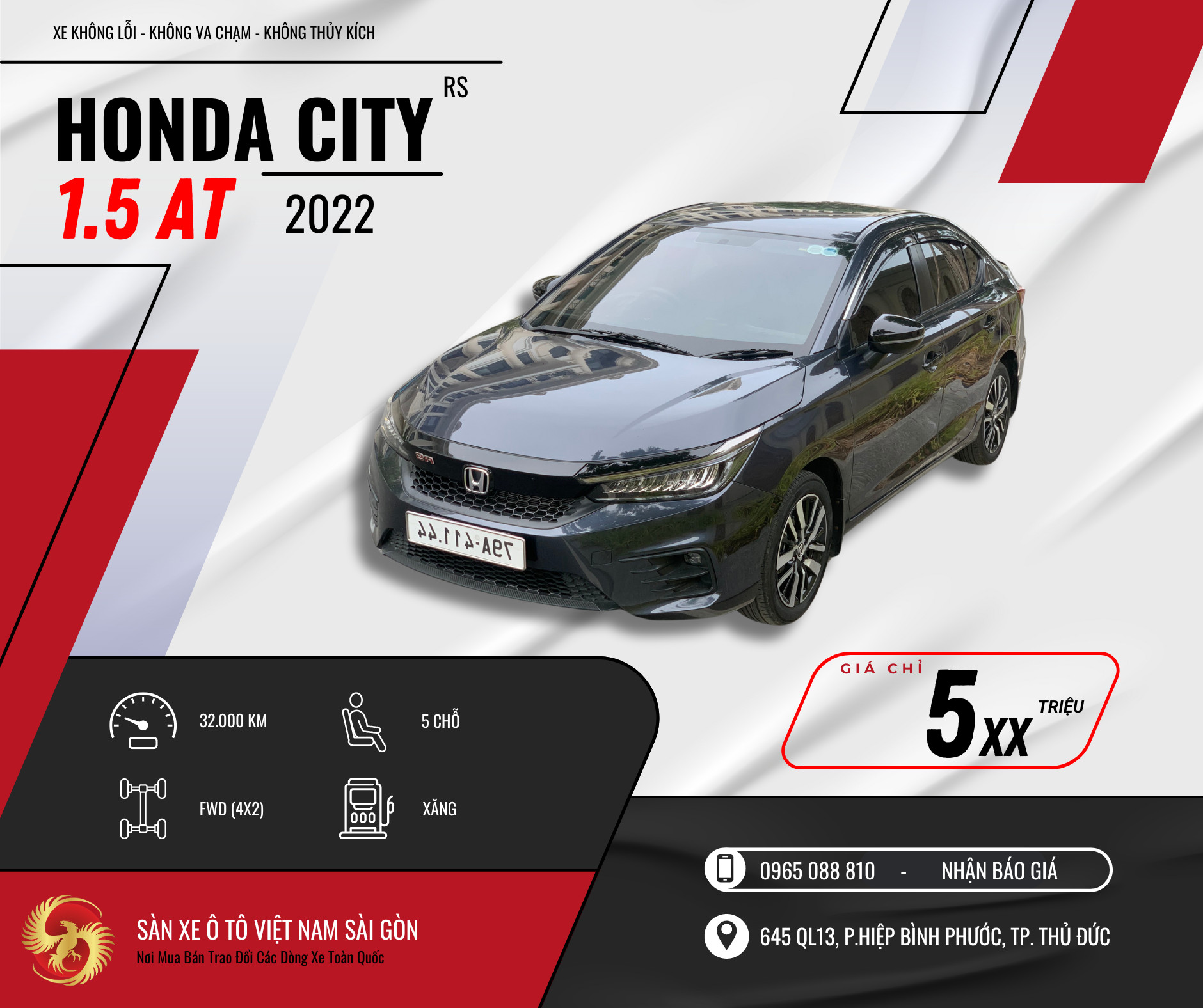 HONDA CITY RS 1.5 AT (2022)