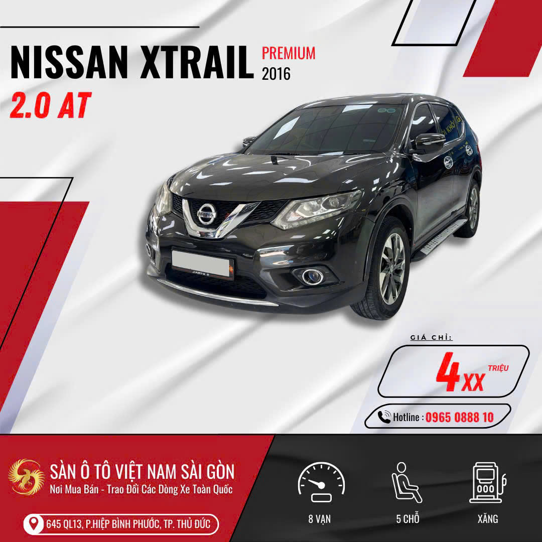 Nissan Xtrail 2.0 WD 2016